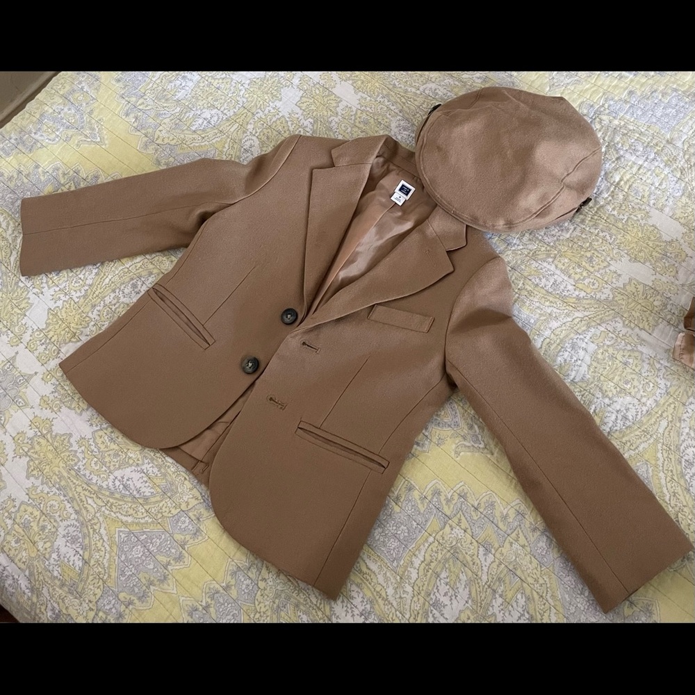 Janie And Jack WOOL BLAZER & CAP